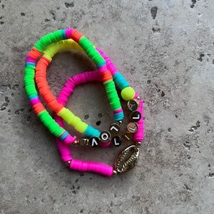 Lilly Pulitzer 3 Piece Neon Bracelet Set